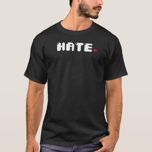In Love Hate Valentineu2019s Day 8 Bit Gamer Heart T-Shirt