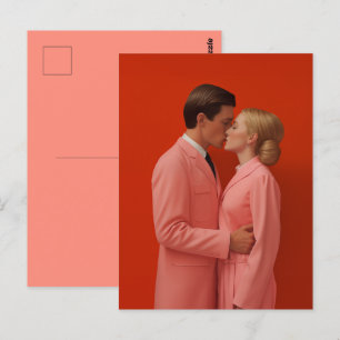 In Love In Red Postcard