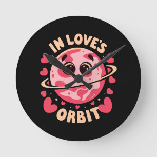 In Love Orbit Round Clock