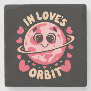 In Love Orbit Stone Coaster