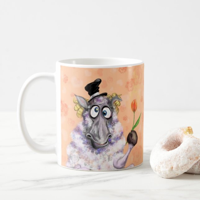 In Love Ram - Gentleman - Funny Coffee Mug (With Donut)