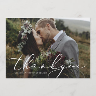 In Love Thank You Photo Card