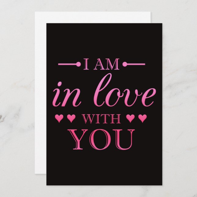 in love valentines Card (Front/Back)