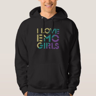 In Love With An EMO Girl EMO Girl Accessories I Lo Hoodie