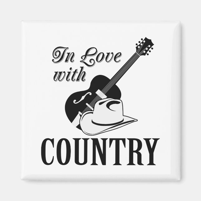 In love with country magnet (Front)