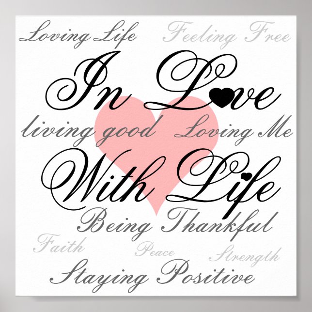 In Love With Life Poster (Front)