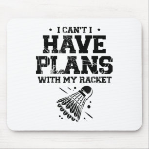 In Love With Shuttle Badminton Player Shuttle Rack Mouse Pad