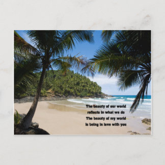 In love with you postcard