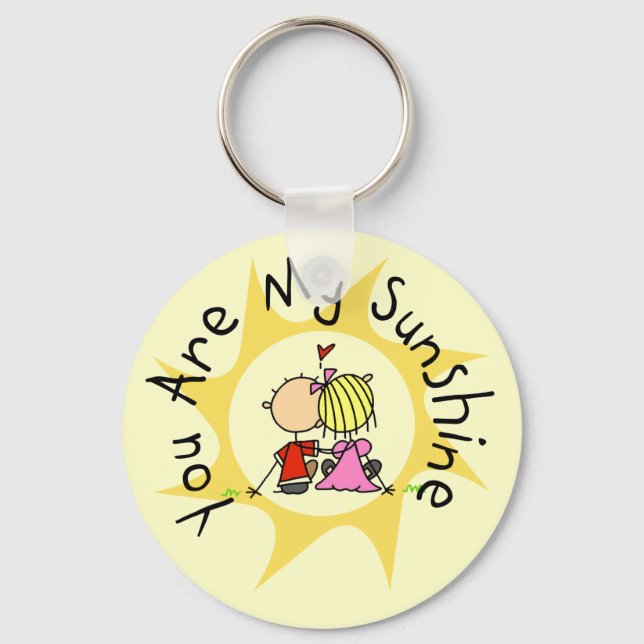 In Love You Are My Sunshine Key Ring (Front)