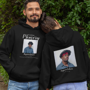 In Loving Memory   2 Photo Collage   Memorial Hood Hoodie