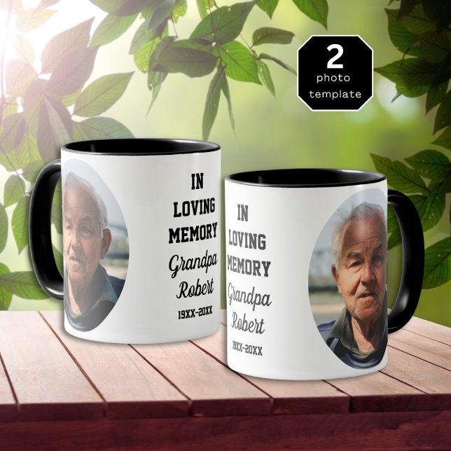 In Loving Memory 2 Photo Memorial Keepsake Mug (In Loving Memory 2 Photo Memorial Keepsake Mug)