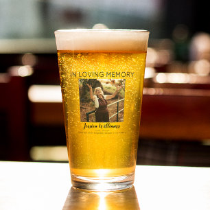 In Loving Memory 5 Photo Collage Memorial Glass