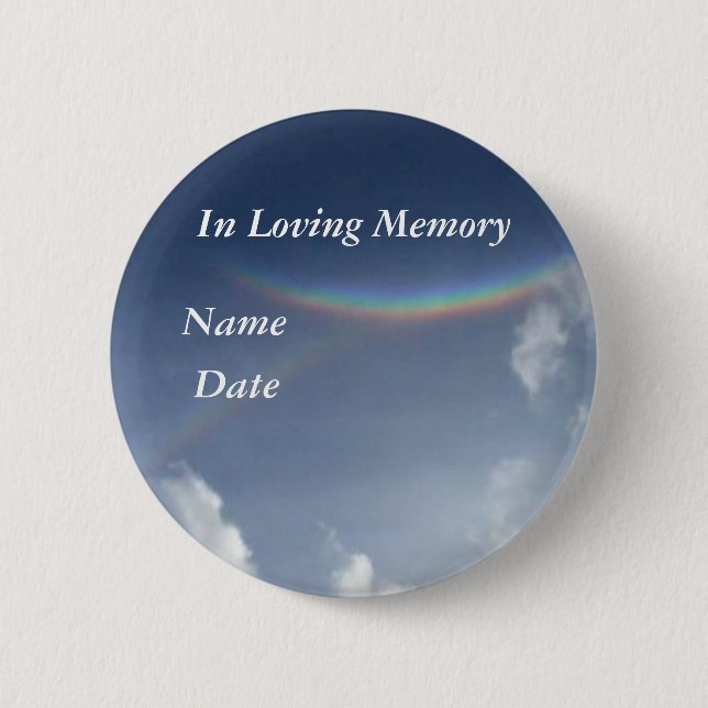 In Loving Memory 6 Cm Round Badge (Front)
