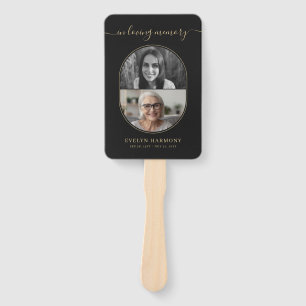 In Loving Memory Before & After Photo Hand Fan