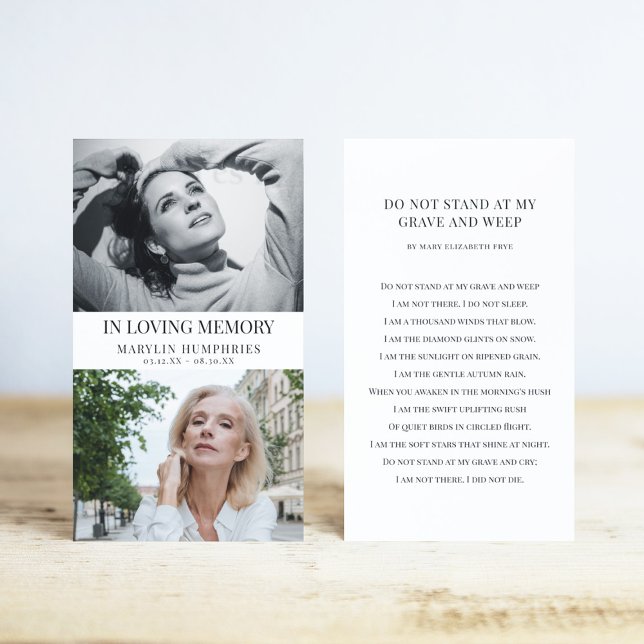 In Loving Memory Before & After Prayer Card (Creator Uploaded)