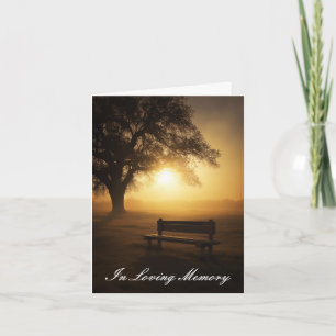 In loving memory  card