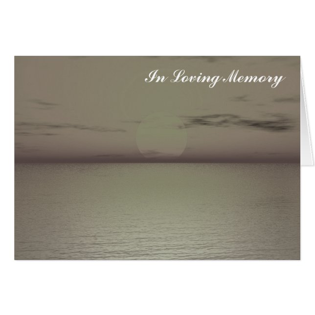 "In loving Memory" Card (Front Horizontal)