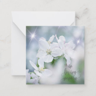 In loving memory card