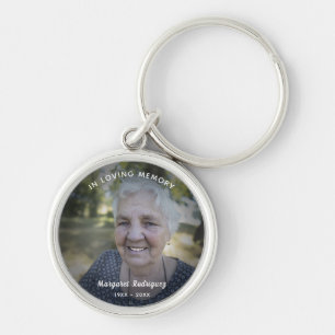In Loving Memory Celebration Of Life Custom Photo Key Ring
