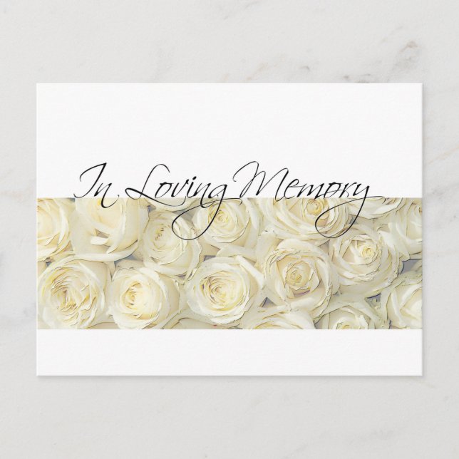 In Loving Memory/Celebration of Life Invitation Postcard (Front)