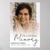 In loving Memory Celebration of Life Photo Funeral