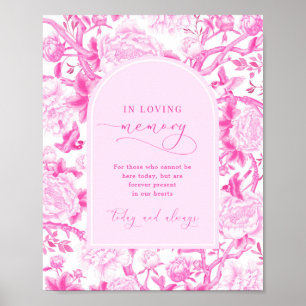 In Loving Memory   Chinoiserie Wedding Sign