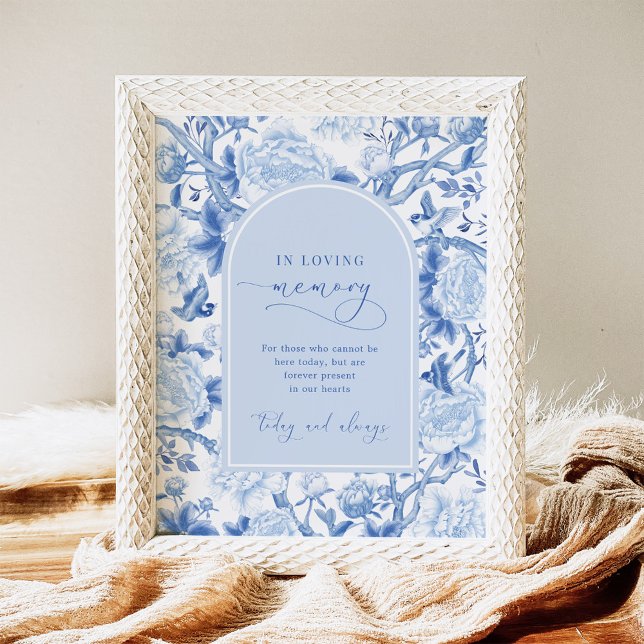 In Loving Memory | Chinoiserie Wedding Sign (Creator Uploaded)