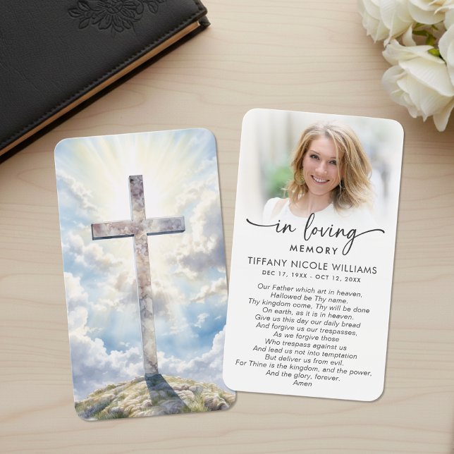 In Loving Memory Christian Prayer Cards (Creator Uploaded)