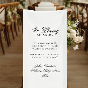 "In Loving Memory" Classic Wedding Memorial Banner