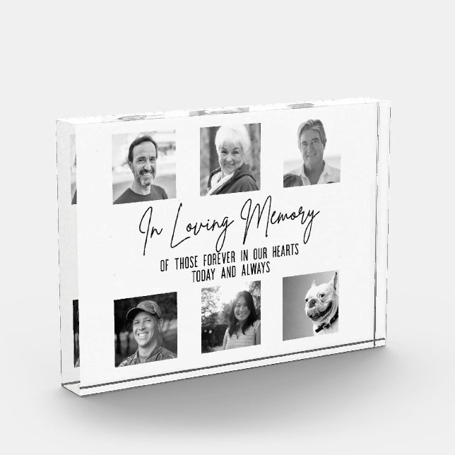 In Loving Memory Custom 6 Photo Wedding Memorial (Left)