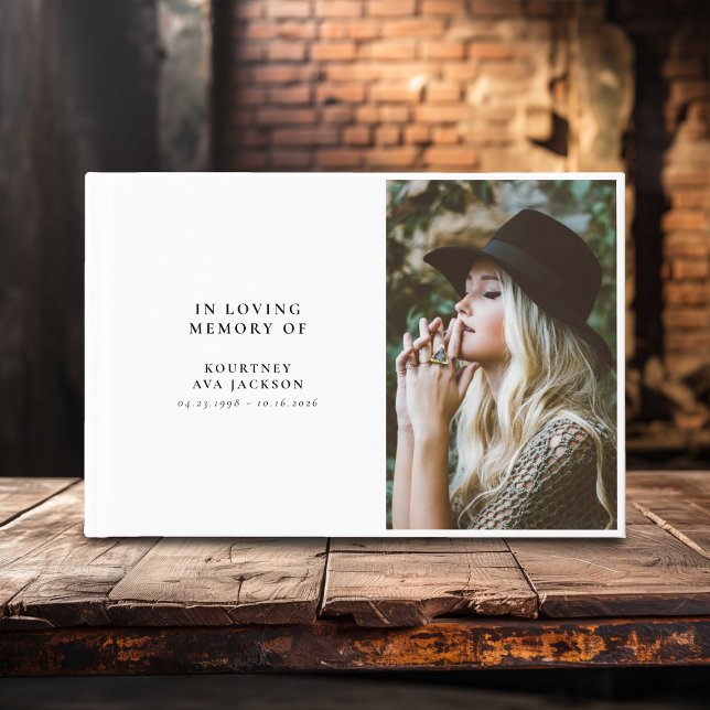 In Loving Memory Custom Photo Guest Book (Creator Uploaded)