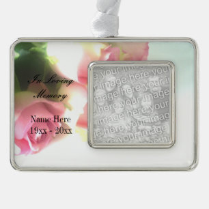 In loving memory custom photo memorial ornament