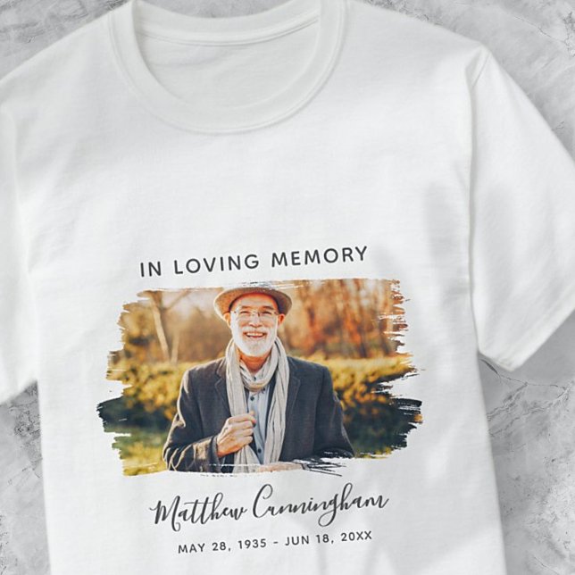 In Loving Memory Custom Photo Memorial T-Shirt (Creator Uploaded)