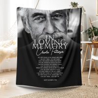 In Loving Memory Custom Text & Photo Memorial