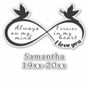 in loving memory Dad or Mum car decals