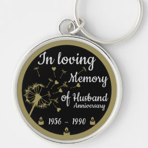 In loving Memory Death Anniversary Husband Key Ring