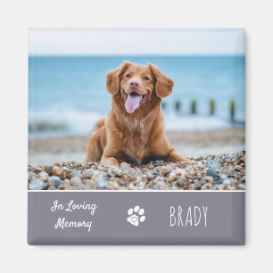 In Loving Memory Dog Keepsake Pet Memorial Magnet