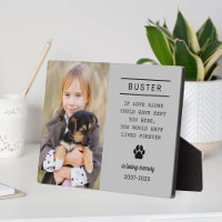 In Loving Memory Dog Photo Grey