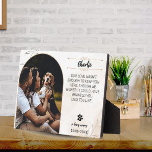In Loving Memory Dog Photo Plaque – Personalised G