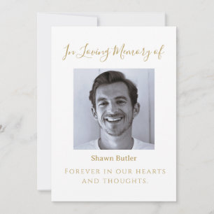 In Loving Memory, Elegant Wedding Sign Invitation