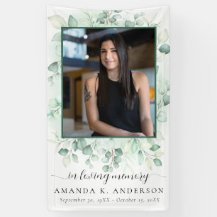 In Loving Memory Eucalyptus Greenery Services Banner