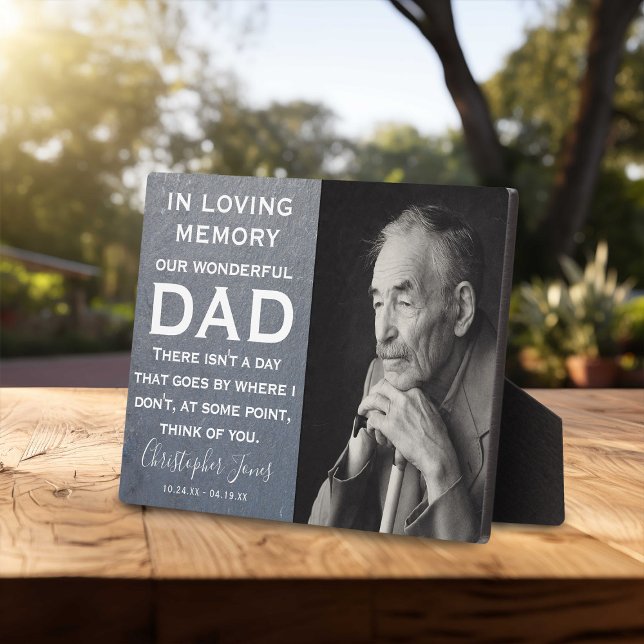 In Loving Memory Family Memorial | Gray Slate Plaque (Creator Uploaded)