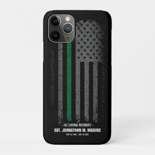 In Loving Memory FireFighter Thin Red Line Flag Ca iPhone 11 Pro Case
