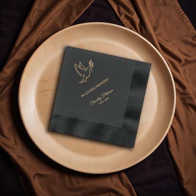 In Loving Memory Foil Napkins (Creator Uploaded)