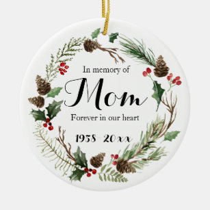 In Loving Memory for Mum Ornament Christmas Gifts