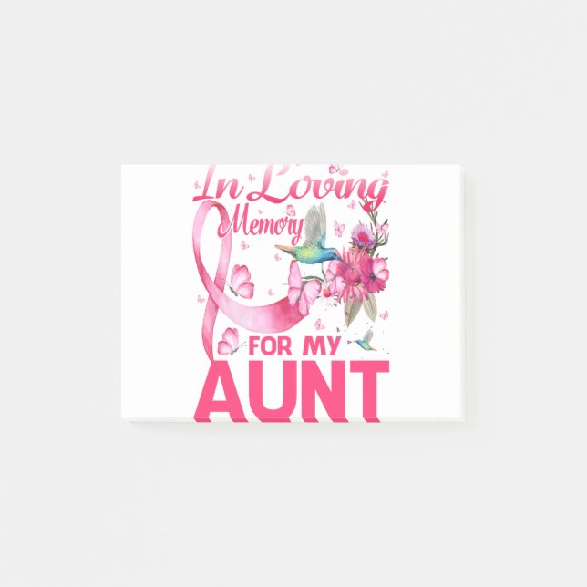 In Loving Memory For My Aunt Post-it Notes (Front)