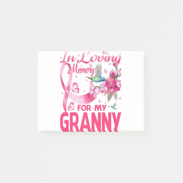 In Loving Memory For My Granny Post-it Notes (Front)