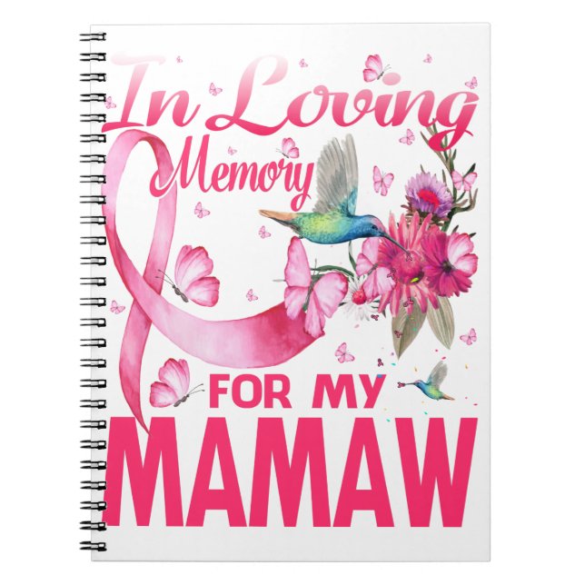In Loving Memory For My Mama Notebook (Front)