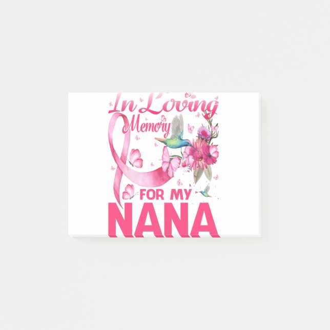 In Loving Memory For My Nana Post-it Notes (Front)