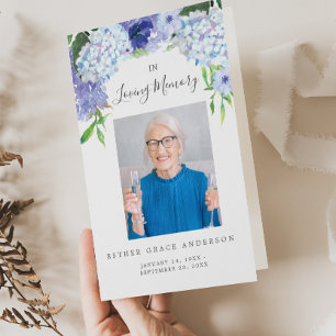 In Loving Memory Funeral Folded Program Flyer